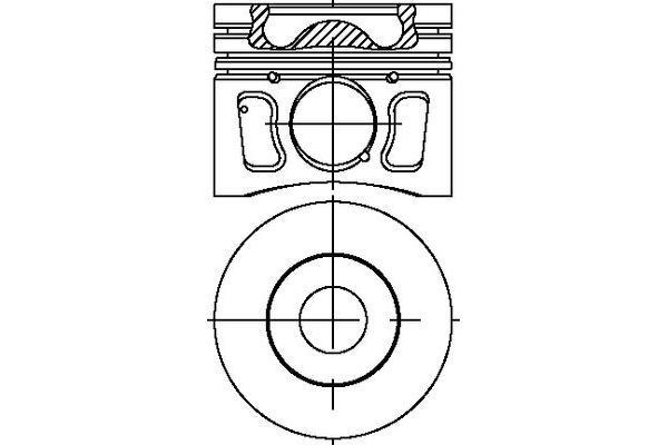 Piston (86.01MM-0.50) (0.20MM KISA)  Peugeot Boxer (335) P.Van, Camlı (H2) Aks:3450mm (2007->)  ISS 8772703050100G