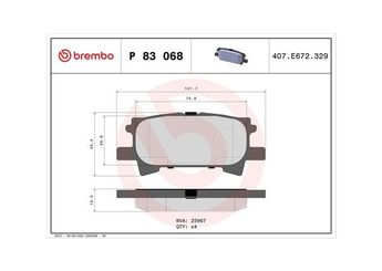 Fren Disk Balata Arka MAGNETI MARELLI 363700483068  446648030 0446648030 446648060 446648040 0446648040 0446648060 446648090 0446648090