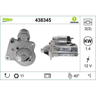 Marş Dinamosu  Ford Fiesta (CE1)(2017->)  VALEO 438345