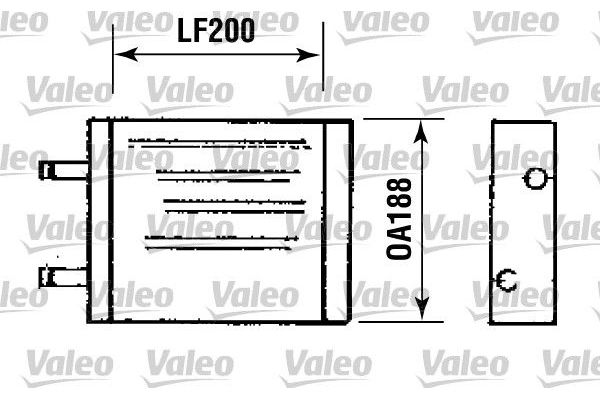 Kalorifer Radyatörü  Volvo Serisi 340 (1976->)  VALEO 812093