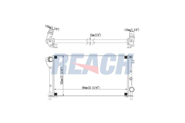 Su Radyatörü  Fiat Panda (169)(09.2003->)  MAHER 10435