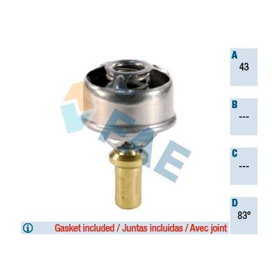 Termostat 86 °C  Renault R 19 5 Kapı (B/C53)(06.1988->)  MAGNETI MARELLI 359001200030