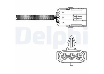 Oksijen (Lambda) Sensörü  DELPHI ES10992-12B1  YCH3159 YTT31595227368 5227628 7700872878 5227268 5227368 7700101345 7700 872 878