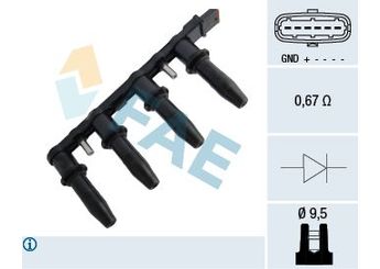Ateşleme Bobini  OPEL ORJINAL 10458316  1208021 71739725 71744369 71779115 10458316 7173725 1104082 95517924