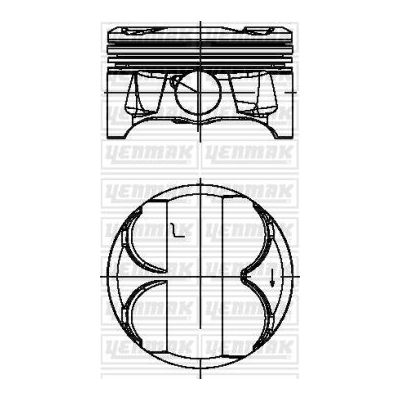 Piston (84.00MM-0.50)  KING PISTON 18-5510413