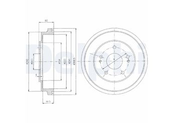 Kampana Arka Sağ veya Sol DELPHI BF419  42610S70000 42610-S70-000