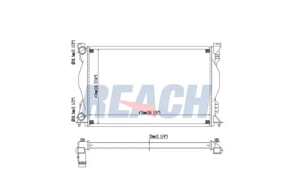 Su Radyatörü  Audi A6 Sedan (4F2)(03.2004->)  MGA 80010