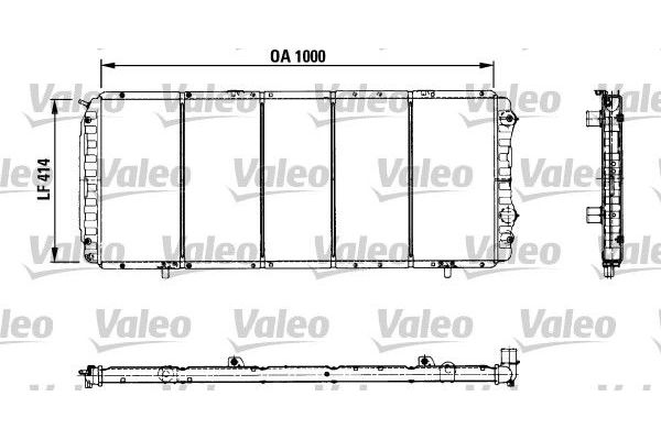 Su Radyatörü  Fiat Ducato P.Van, Yüksek Tavan (03.1994->)  VALEO 730999