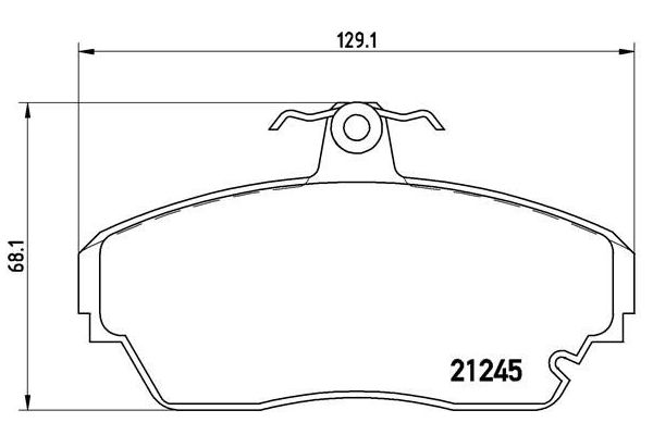 Fren Disk Balata Ön BREMBO P 82 001