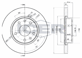 Fren Disk Ayna Ön Sağ ve Sol AYD 50388  SDB000080 SDB101070