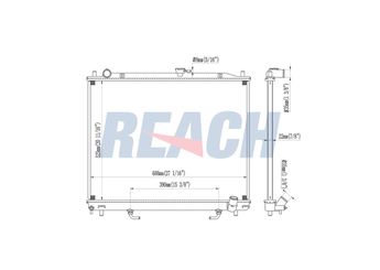 Su Radyatörü  RADISEN RR 68181  1350A155 MR529225 MR968289 1350A154 MR404689 MR968059 MR968133 MR968285