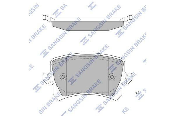 Fren Disk Balata Arka SANGSIN SP2263
