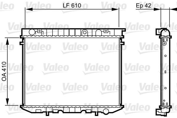 Su Radyatörü  Opel Frontera A (1992->)  VALEO 734353