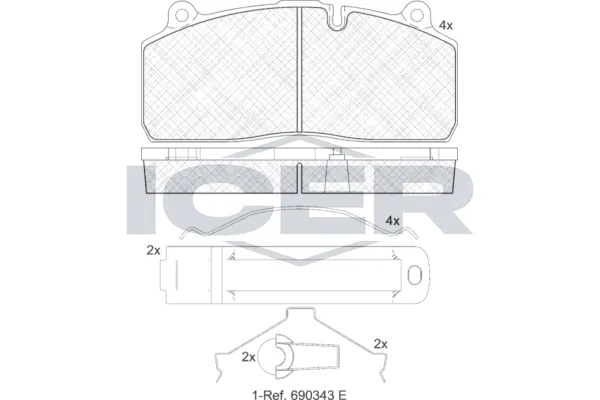 Fren Disk Balata Ön EREN BALATA PRM-D.195 M201