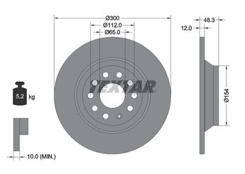 Fren Disk Ayna Arka Sağ ve Sol FORD ORJINAL VWN3CA2A315AA  VWN3CA2A315AA 3Q0615601 3Q0615601A 3QD615601 5QN615601 JZW698601BB L3QD615601 2587062 10464822