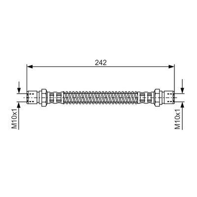 Fren Hortumu Arka Sağ veya Sol Daewoo Rezzo (2001->)  BOSCH 1 987 481 316