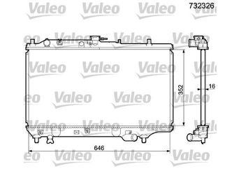 Su Radyatörü  VALEO 732326  21410 1KC5A B55715200C B557-15-200C B55715200D BP2815200 BP28-15-200 BP2815200A BP28-15-200A BP2815200B BP28-15-200B BP2815200C BP28-15-200C BP2815200D BP28-15-200D