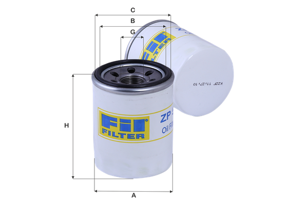 Yağ Filtresi  Hyundai Atos Prime (MX)(2000->)  FIL FILTRE ZP 55