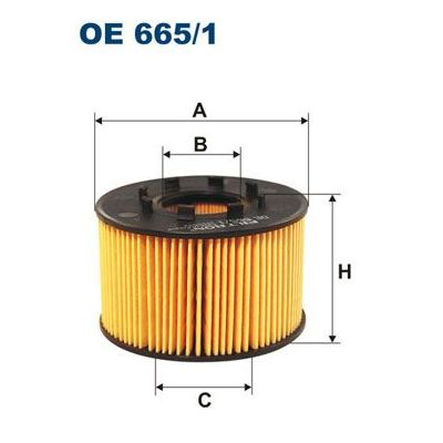 Yağ Filtresi  Ford Transit Kamyonet (FY)(2000->)  FILTRON OE 665/1