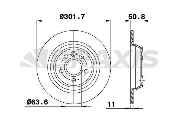Fren Disk Ayna Arka Sağ ve Sol BRAXIS AE0102