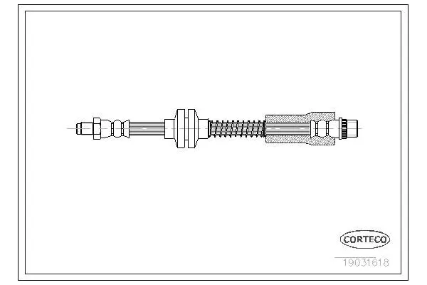 Fren Hortumu Ön Sağ veya Sol Peugeot 306 S.Wagon (04.1997->)  WONGA 00136