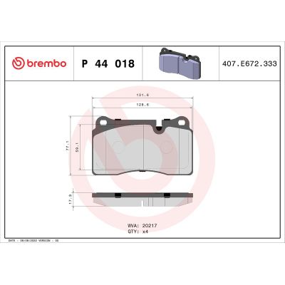 Fren Disk Balata Ön BREMBO P 44 018