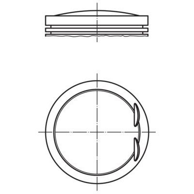Piston (82.51MM-STD)  Volkswagen Passat CC (357)(05.2008->2011)  MAHLE 028 PI 00128 000