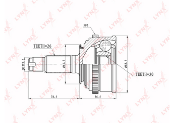 Aks Kafası Ön İç Sağ veya Sol MGA 70831  44306SH3J71
