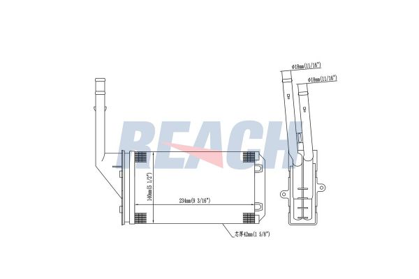 Kalorifer Radyatörü  Citroen AX (03.1987->)  PSA ORJINAL 644875
