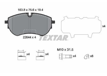 Fren Disk Balata Ön TEXTAR 2264401  2H6698151A 2H6698151