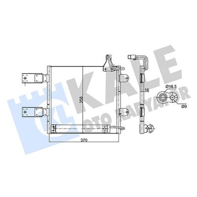 Klima Radyatörü  Volkswagen Lupo (6X1/6E1)(10.1998->2005)  KALE 350715