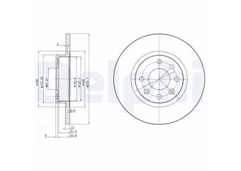Fren Disk Ayna Ön Sağ ve Sol DELPHI BG2496  3410294 34102947 3410294-7 3410297 34596 3459661 34596619 3459661.9
