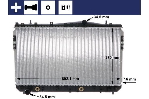 Su Radyatörü  Chevrolet Nubira S.Wagon (2005->)  MAHLE CR 1311 000S
