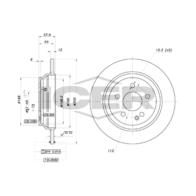 Fren Disk Ayna Arka Sağ ve Sol Mercedes EQV -Sınıfı (447)(05.2020->)  FRENBU 24581