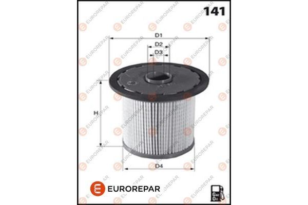 Yakıt Filtresi  Ford Focus 3/4/5 Kapı (CAP)(08.2004->)  EUROREPAR E148076