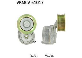 Vantilatör Kayış Gergi Rulmanı  SKF VKMCV 51017  4572001970 4602000970 457 200 19 70 A4572001970
