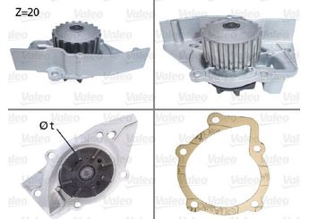 Devirdaim Su Pompası  VALEO 506029  120150 120161 1201-61 95625017 95656567 7554593 7666244 9565656788 1201-50