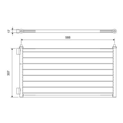 Klima Radyatörü  Fiat Punto (188) 3/5 Kapı (02.2002->)  VALEO 818017