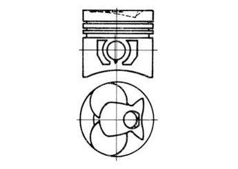 Piston (91.70MM-STD)   KOLBENSCHMIDT 93444630  A6160306417 6160307417 616 030 74 17 A6160307417 A 616 030 74 17