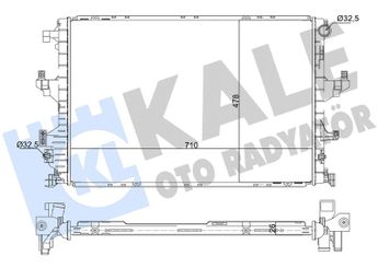 Su Radyatörü  KALE 363685  DG938005AC 5184273 5184442 5482597 7E0121253C