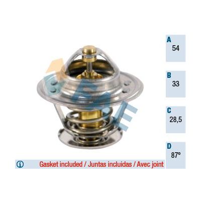 Termostat 87 °C  Ford Scorpio (1985->)  ELBA 860124
