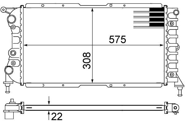 Su Radyatörü  Skoda Kodiaq (PS)(11.2023->)  MAHLE CR 1441 000S