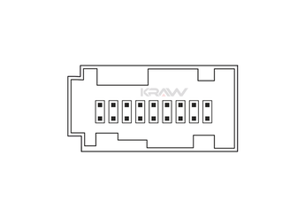 Cam Açma Düğmesi Ön Sol MCAR AN-640BA  96784561ZD