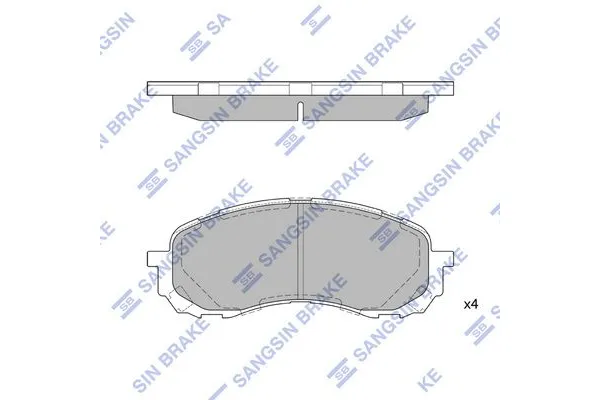 Fren Disk Balata Ön SANGSIN SP1629