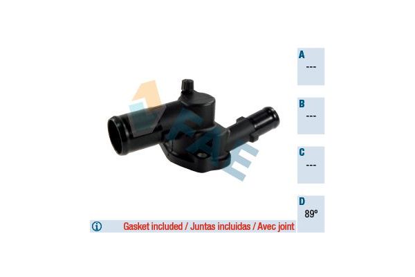 Termostat 89 °C  Renault Clio II (B/CB0)(06.1998->)  FAE 5321889