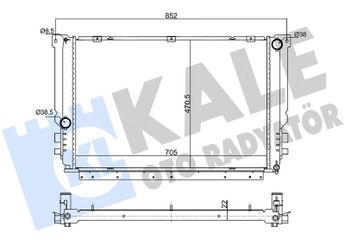 Su Radyatörü  MGA 80663  21R23130101020 A21R23130101020 A21R23.1301010-20 A21R23130101021 A21R23.1301010-21