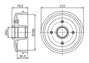 Kampana Arka Sağ veya Sol BOSCH 0 986 477 153  986477153 0 986 477 153 424727 4247 27 424730 4247 30