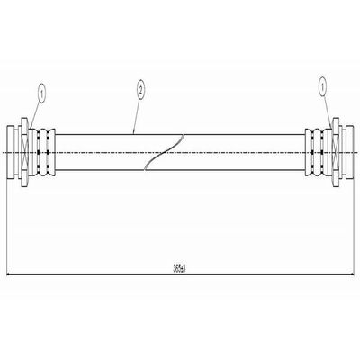 Fren Hortumu Arka Sağ veya Sol CAVO C800 335A