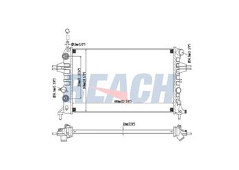 Su Radyatörü  BEHR 8MK 376 710-324  1300196 1300257 90570729 9119482 9193265 9202504