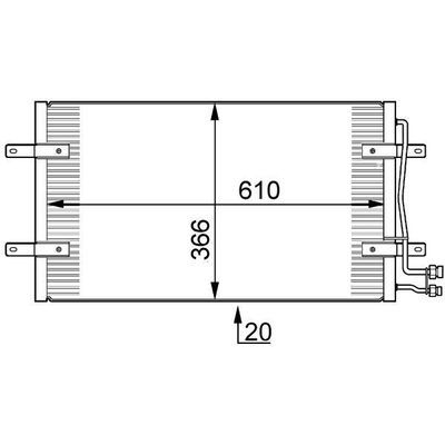 Klima Radyatörü  Volkswagen LT Kamyonet (01.1996->2006)  MAHLE AC 290 000S